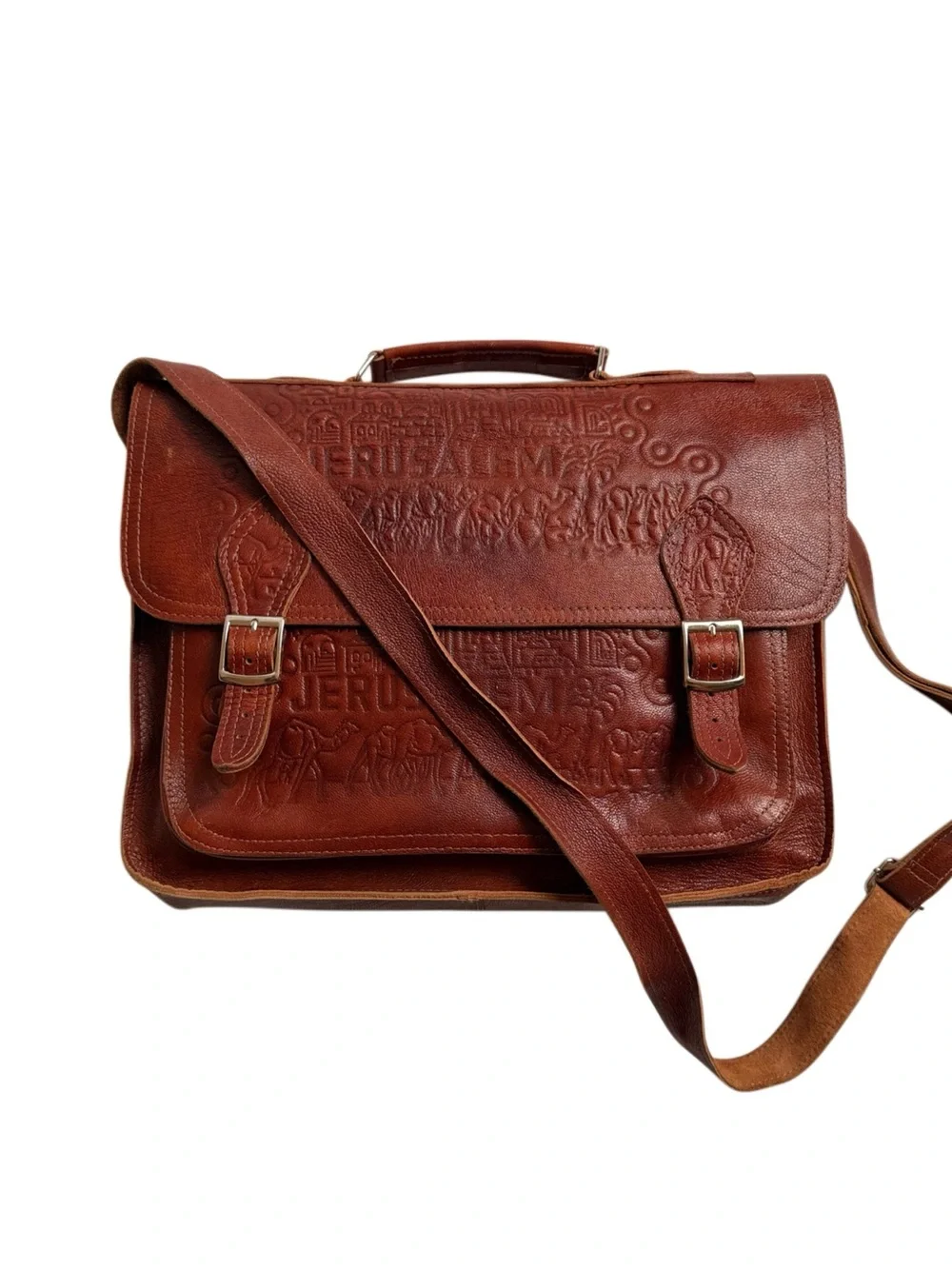 Holy Land Market Laptop/Messenger Original Leather Bag